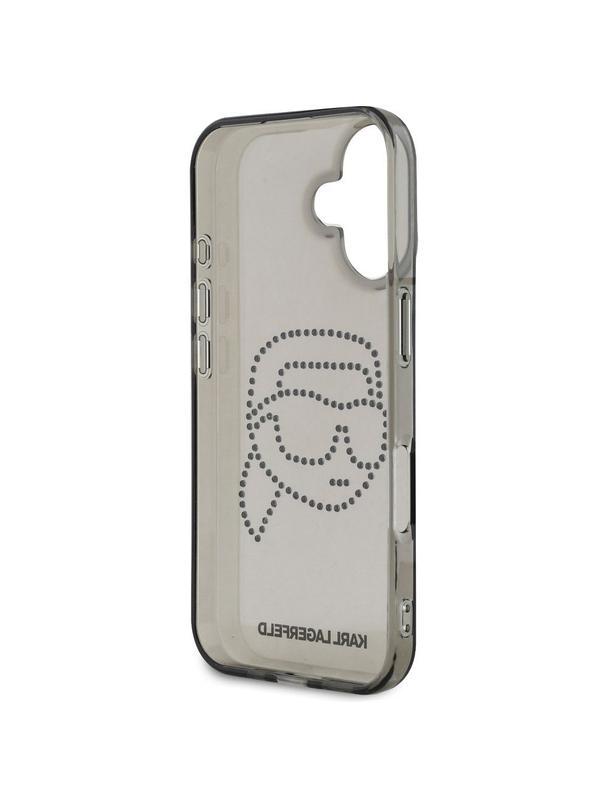 KARL LAGERFELD futerał do IPHONE 16 KLHCP16SHKHDCELK (IML Rhinestones S K Head) czarny