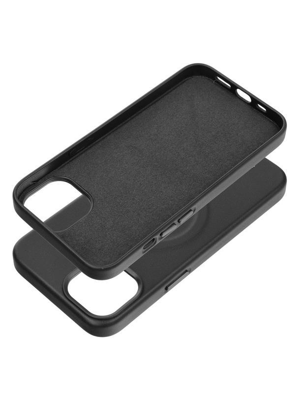 ROAR futerał LEATHER MAG kompatybilny z MagSafe do IPHONE 15 Plus Czarny
