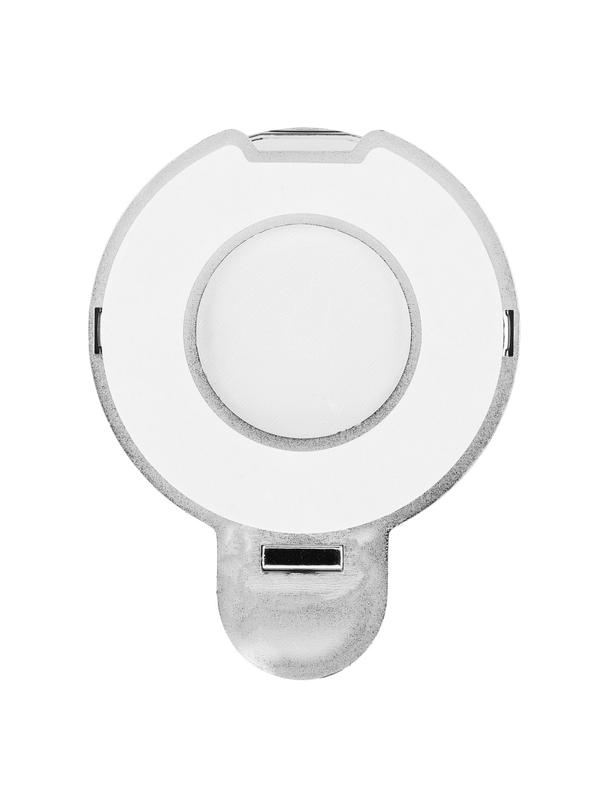 Stojak na telefon CIRCLE MIRROR - naklejany - srebrny