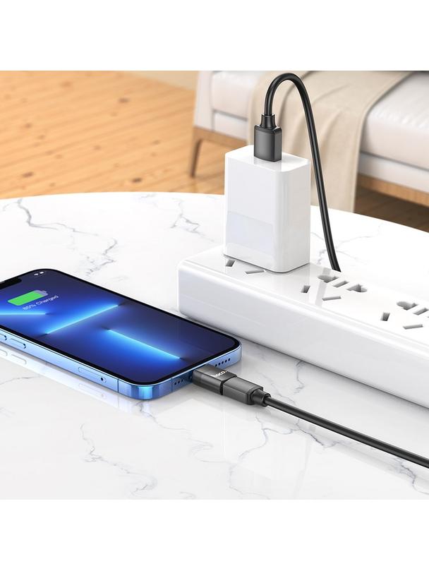 Adapter USB C do Lightning Hoco UA17 czarny