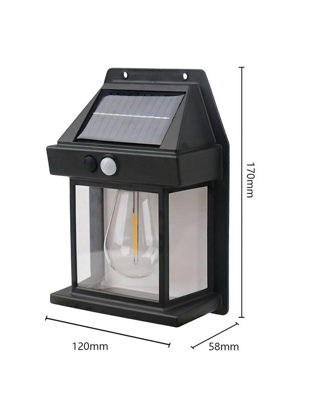 Lampa solarna LED do ogrodu elewacyjna RC-K-1536 czarna