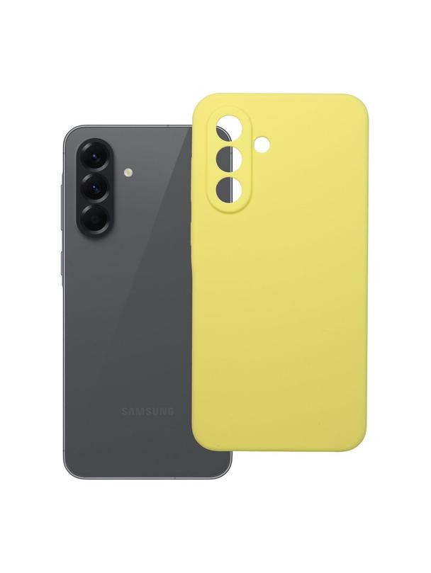 Futerał SILICONE 2mm do SAMSUNG A56 5G żółty