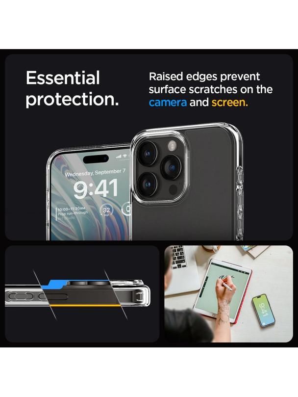 SPIGEN futerał ULTRA HYBRID do IPHONE 15 Pro frost clear