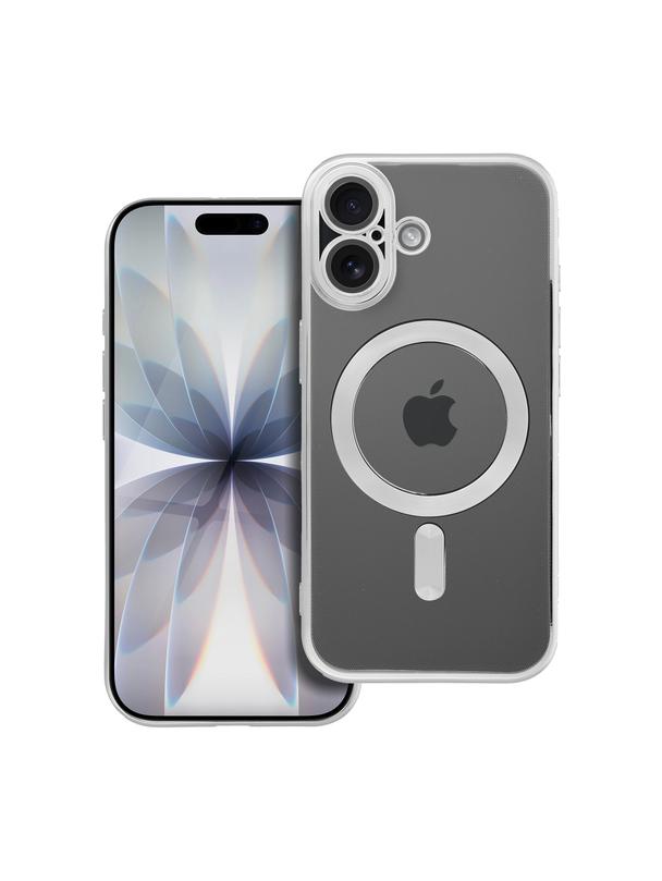 Futerał ELECTRO MAG COVER kompatybilny z MagSafe do IPHONE 17 srebrny