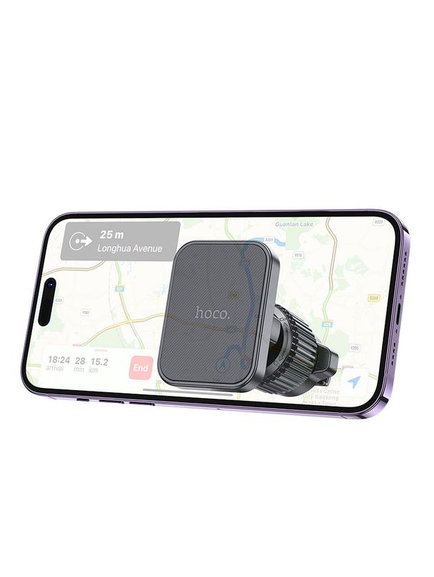Uchwyt na telefon do samochodu magnetyczny Hoco do kratki H32 czarny