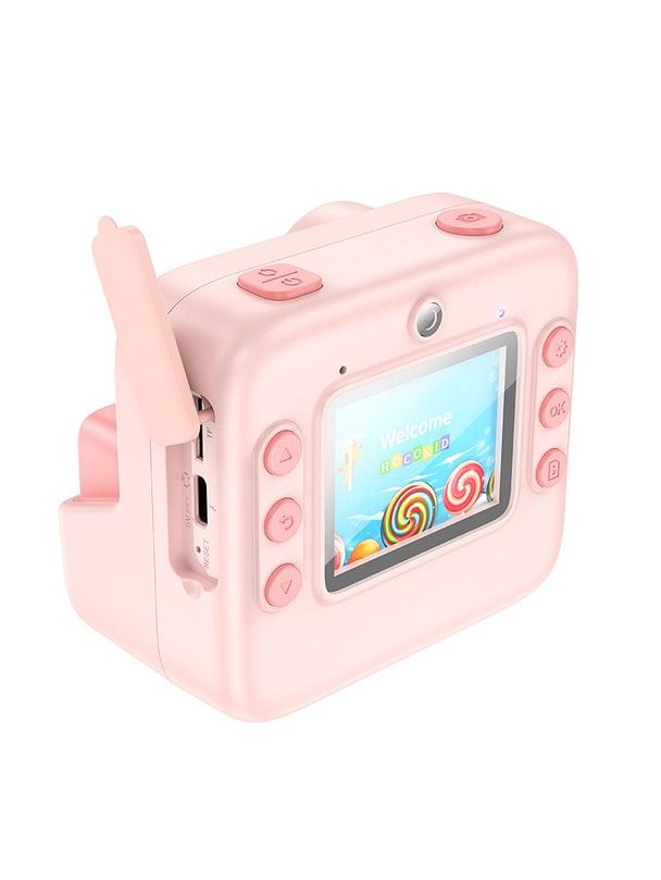 Aparat cyfrowy dla dzieci z drukarką Hoco 1MP 2,0" HD Ready DV200 różowy