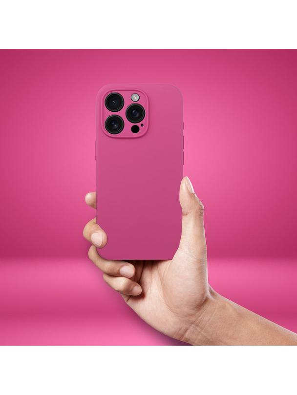 Futerał SILICONE 2mm do IPHONE 16 Pro kompatybilny z MagSafe róż