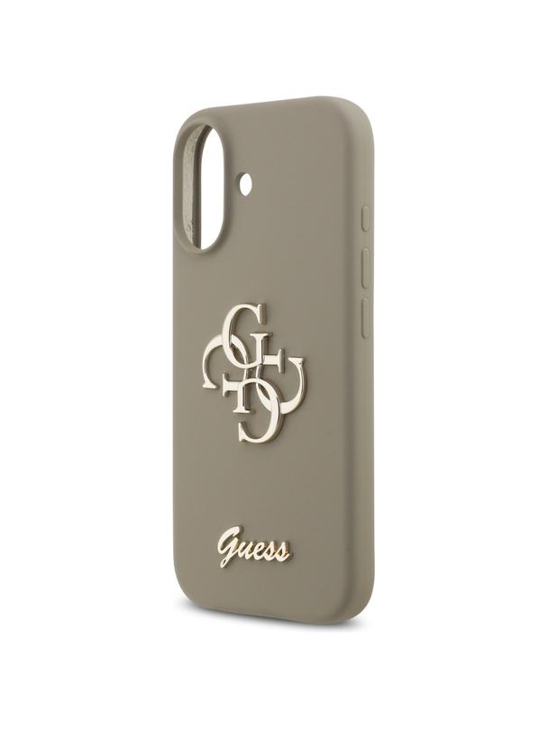 GUESS futerał do IPHONE 17 GUHCP17SSC4GSMW (Silicone W/ Big 4G Script) brązowy
