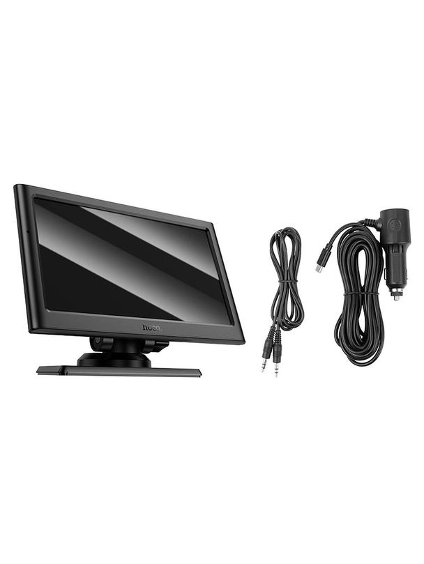 Przenośny bezprzewodowy ekran samochodowy Hoco 7" HU2 czarny