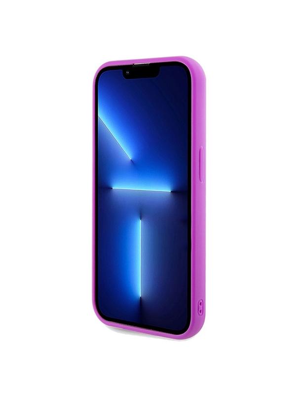 GUESS futerał do IPHONE 14 Pro GUHCP14LPMSDGSF (Disco Script Metal) fuksja