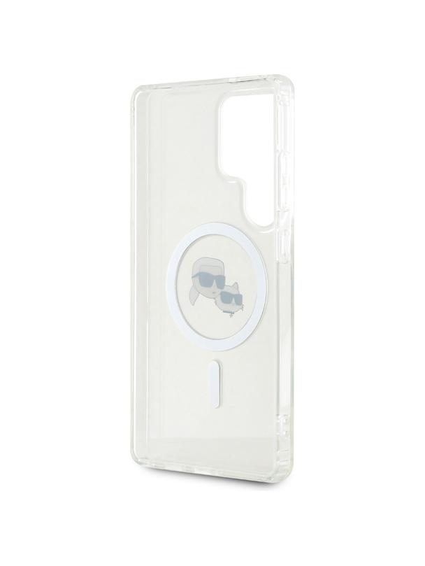 KARL LAGERFELD futerał do SAMSUNG S25 Ultra KLHMS25LHLSKCH (Magnetic IML Metal KC Heads) biały