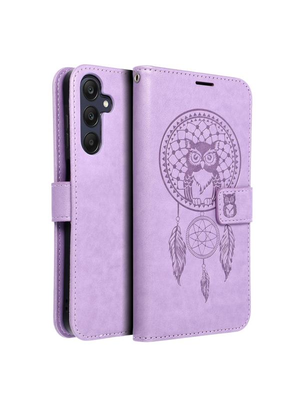 Kabura MEZZO Book do SAMSUNG A25 5G łapacz snów fioletowy