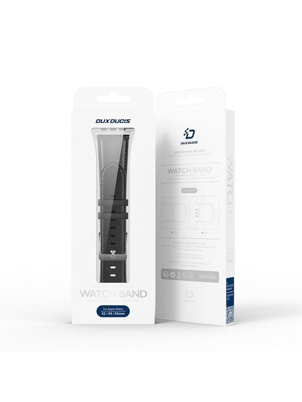 DUX DUCIS pasek YS skórzany do Apple Watch 38 / 40 / 41 mm czarny