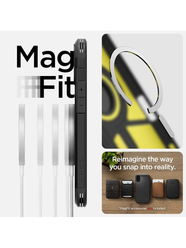 SPIGEN futerał TOUGH ARMOR MAG kompatybilny z MagSafe do IPHONE 16 black