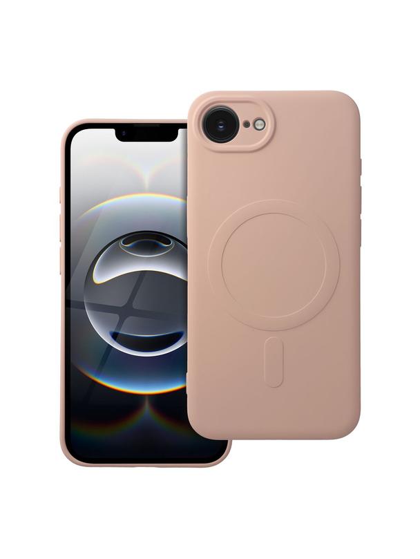 Futerał SILICONE MAG COVER kompatybilny z MagSafe do IPHONE 16e (SE 4 2025) różowy