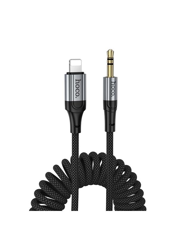Kabel AUX Jack 3,5 mm do Lightning Hoco 1,5 m UPA33A czarny