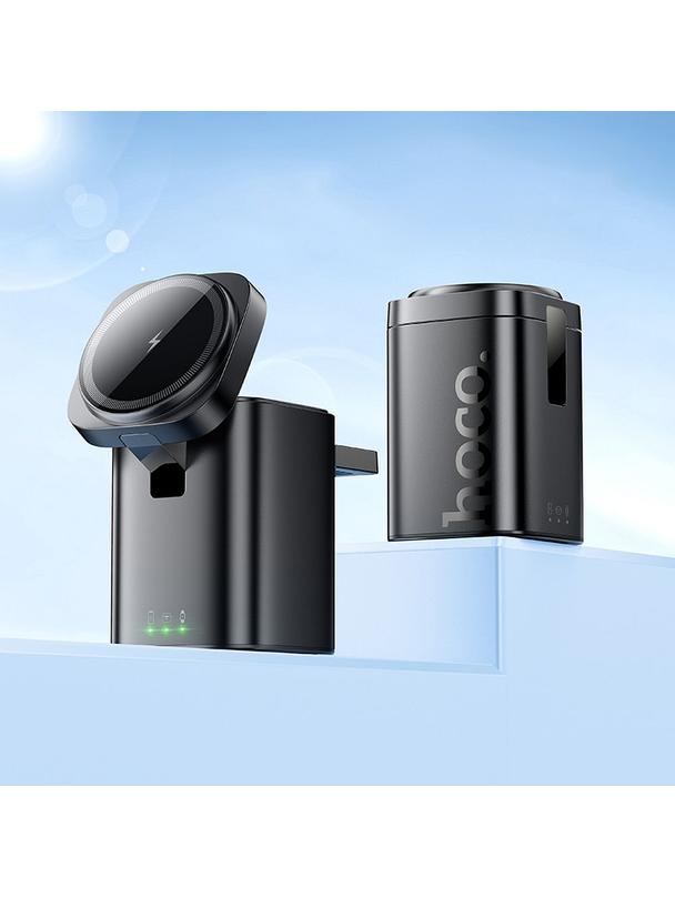Ładowarka indukcyjna Hoco 3w1 15W kompatybilna z Apple Watch CQ20 czarna