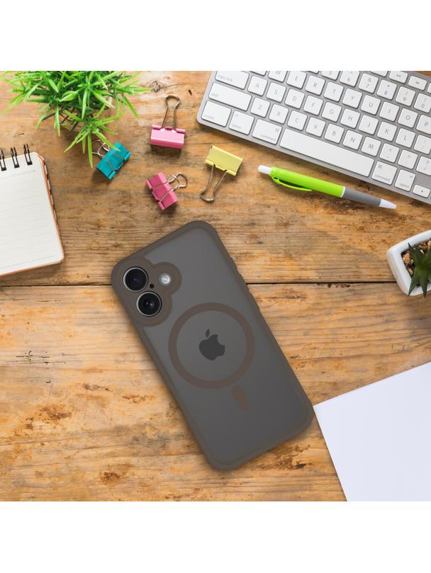 Futerał FULL MATTE MAG COVER kompatybilny z MagSafe do SAMSUNG S25 brązowy