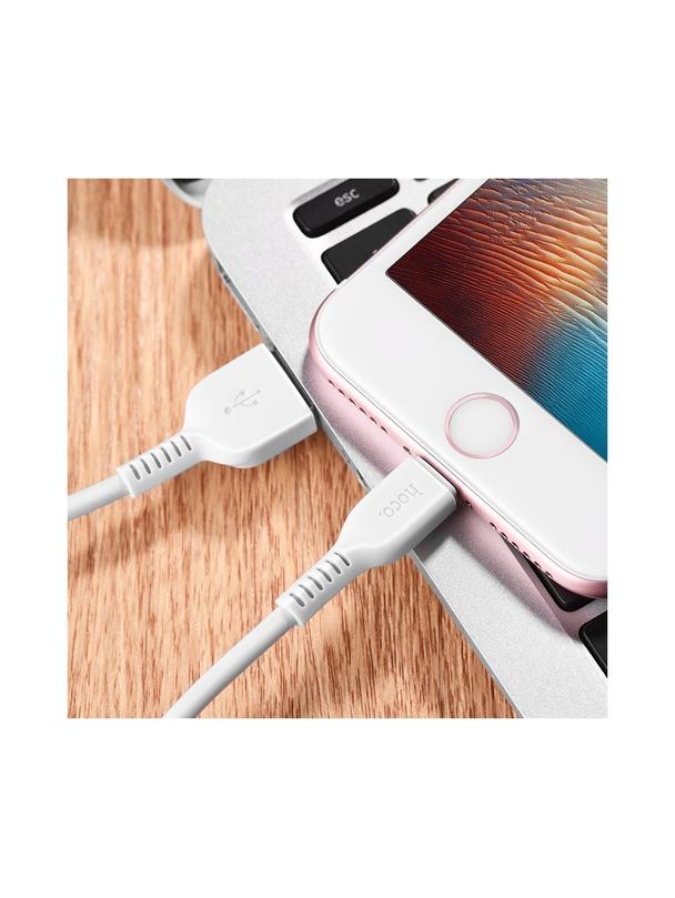 Kabel USB A do Lightning Hoco 1 m X13 biały