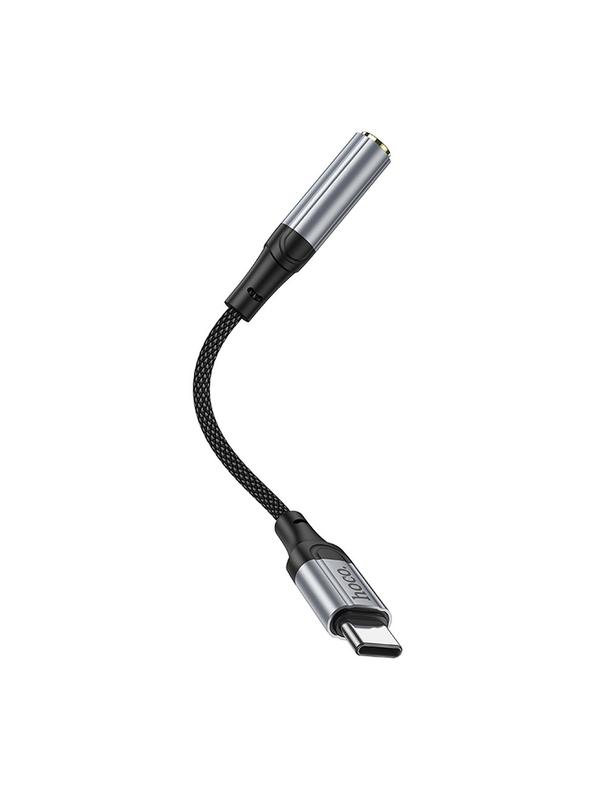 Adapter AUX USB C do Jack 3,5 mm Hoco 0,12 m LS36 czarny