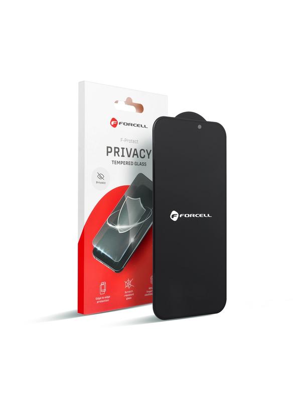 Szkło hartowane do iPhone 16 PRO / 17 / 17 PRO Forcell Privacy Glass czarne
