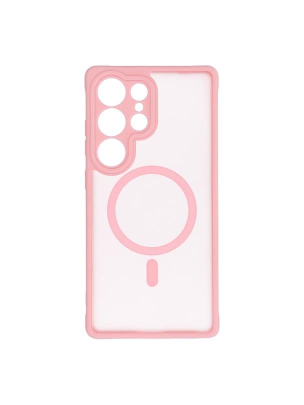 Futerał do Samsung S24 FE Full Matte Mag Cover zgodny z MagSafe jasnoróżowy