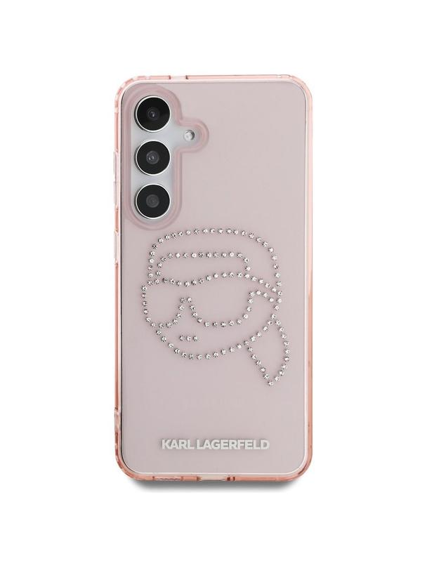 KARL LAGERFELD futerał do SAMSUNG S25 KLHCS25SHKHDCELP (IML Rhinestones K Head) różowy