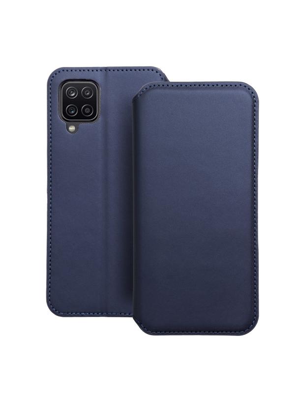 Kabura DUAL POCKET Book do SAMSUNG A12 / M12 granatowy