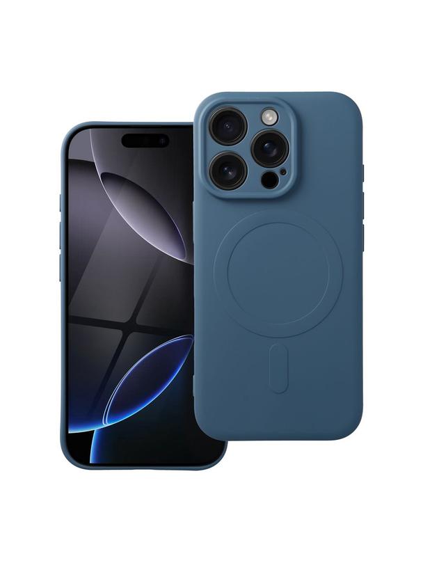 Futerał SILICONE MAG COVER kompatybilny z MagSafe do IPHONE 16 Pro niebieski