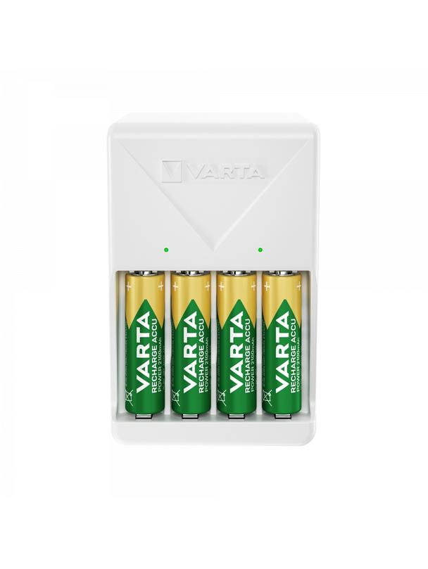 VARTA ładowarka PLUG CHARGER 57657 + 4 x bateria akumulatorowa R6 (AA) 2100mAh