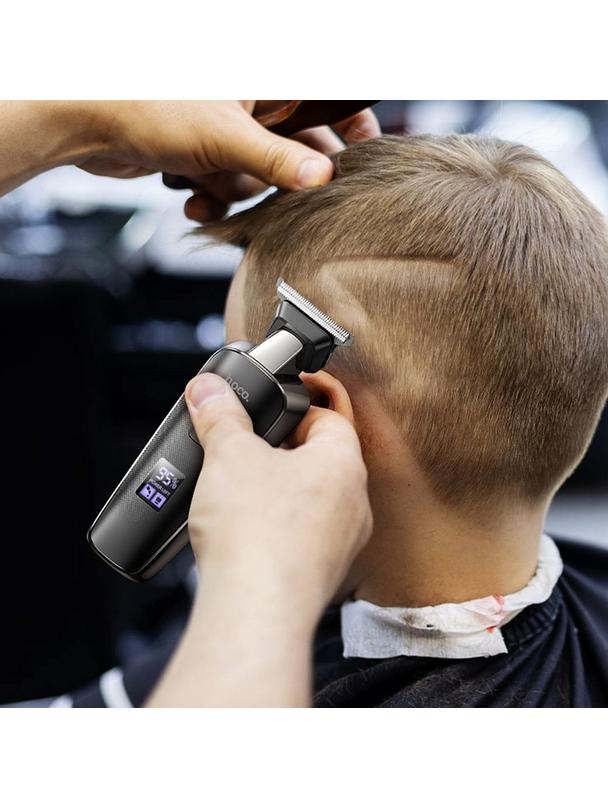 Maszynka do strzyżenia włosów Hoco z wyświetlaczem HP23 czarna