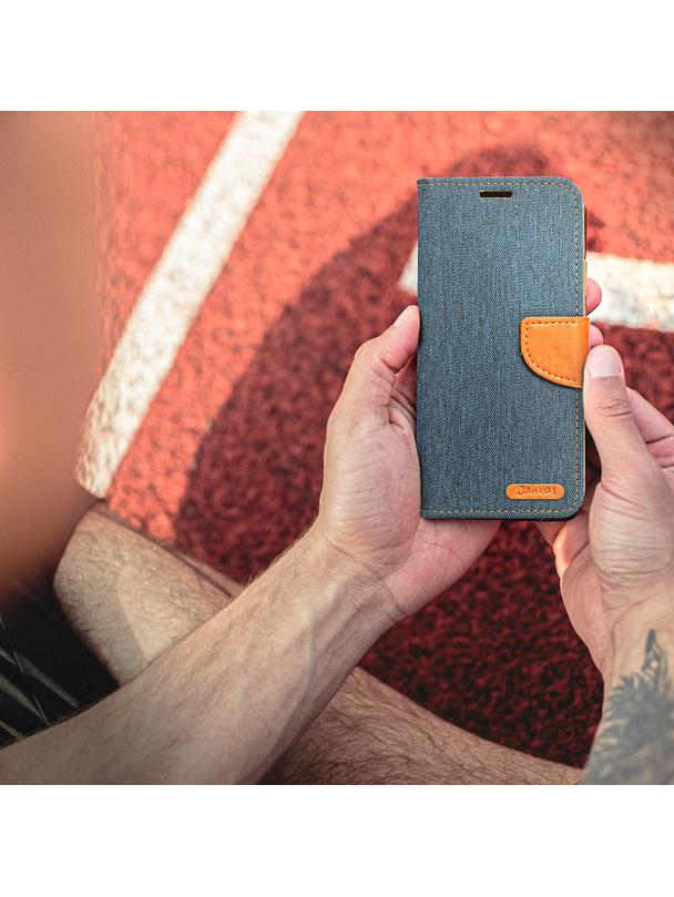 Kabura do XIAOMI Redmi Note 13 5G Canvas Book granatowy