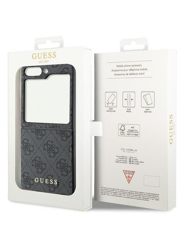 GUESS futerał do SAMSUNG Z Flip 5 GUHCZF5GF4GGR (4G Charm) szary