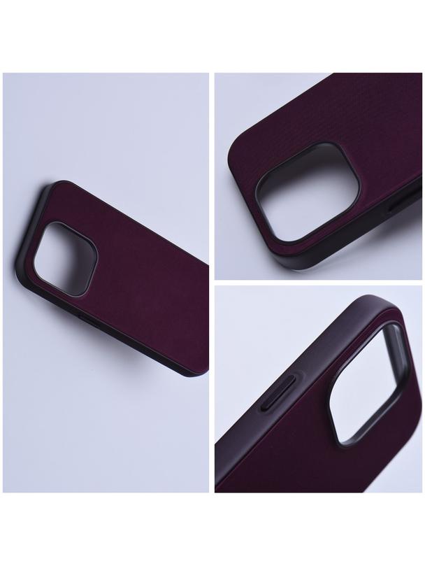 Futerał WOVEN MAG COVER kompatybilny z MagSafe do IPHONE 14 Plus burgundowy