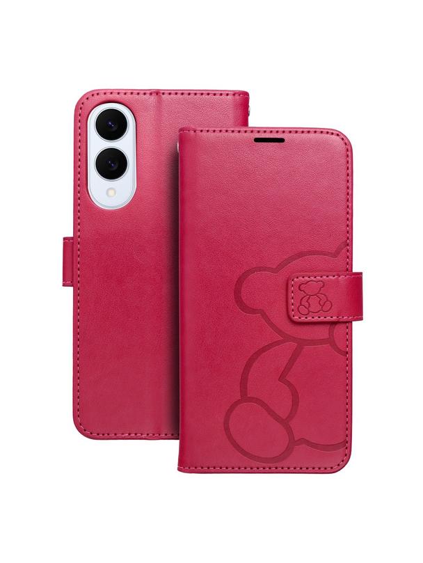 Kabura MEZZO Book do SAMSUNG S25 Edge teddy bear magenta