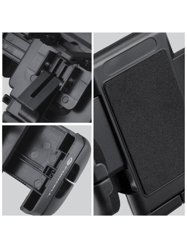 Uchwyt na telefon do samochodu uniwersalny Forcell F-Grip Regular do kratki czarny