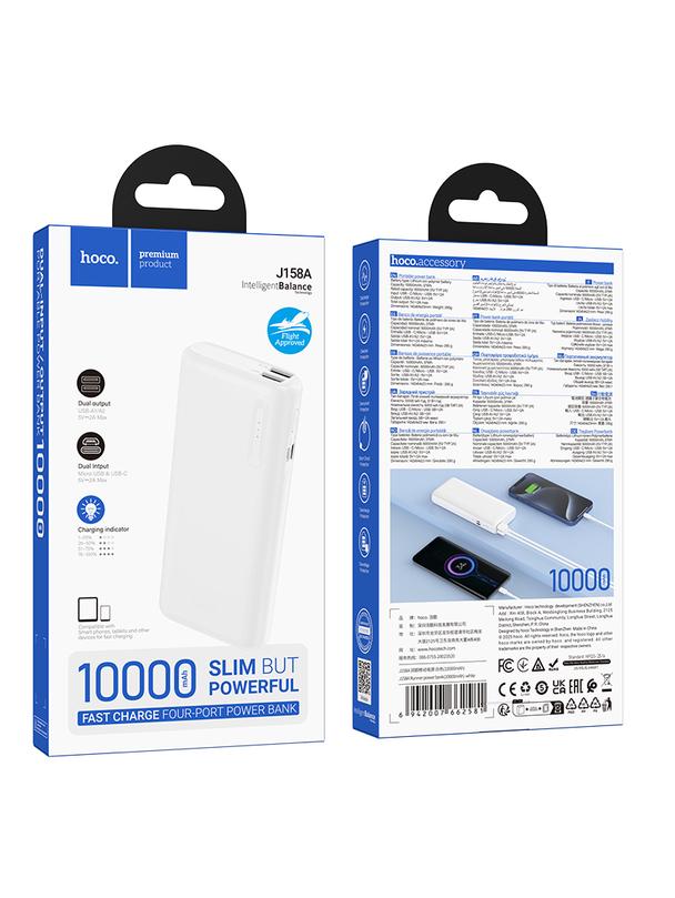 Powerbank Hoco 10000 mAh 2A J158A biały