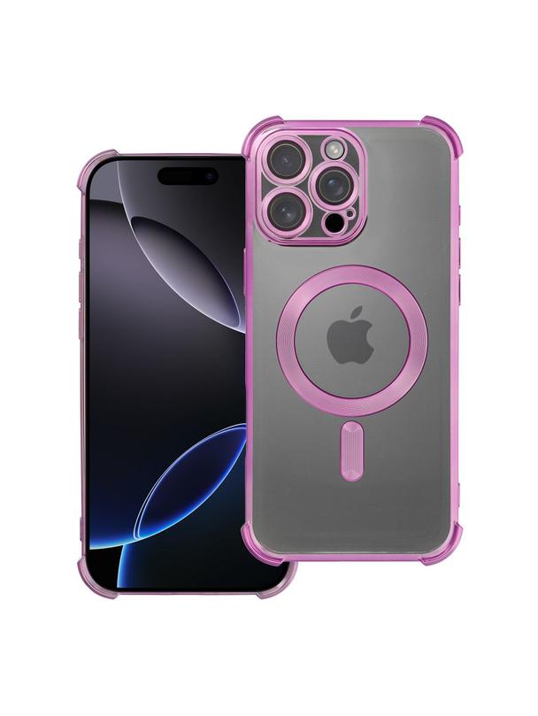 Futerał ANTISHOCK ELECTRO do IPHONE 16 Pro Max kompatybilny z MagSafe purpurowy
