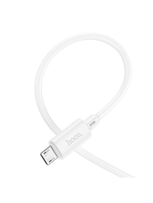Kabel USB A do Micro USB Hoco 2,4A 2 m X88 biały