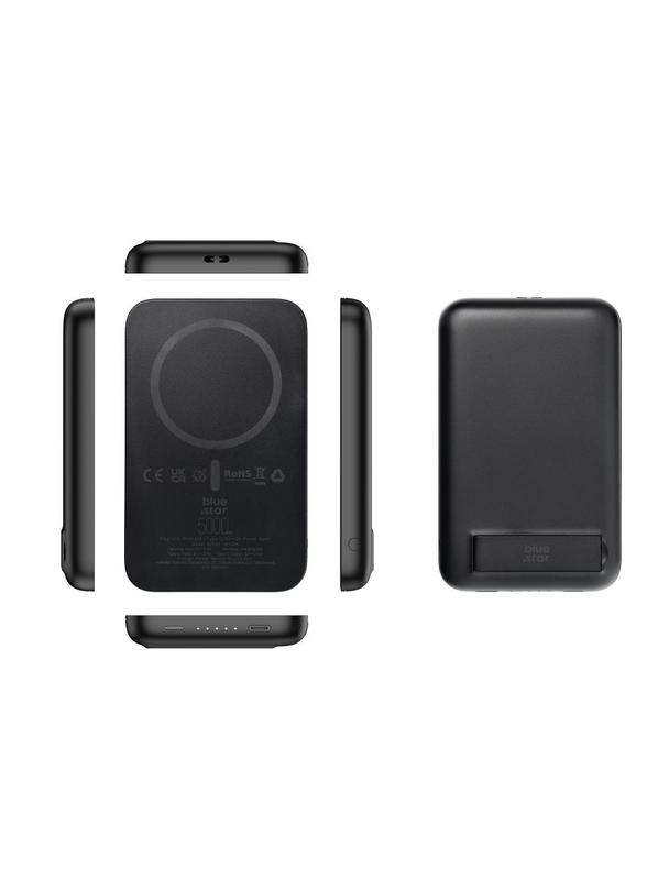 Powerbank zgodny z MagSafe Blue Star W0553 2A 5W 5000 mAh czarny