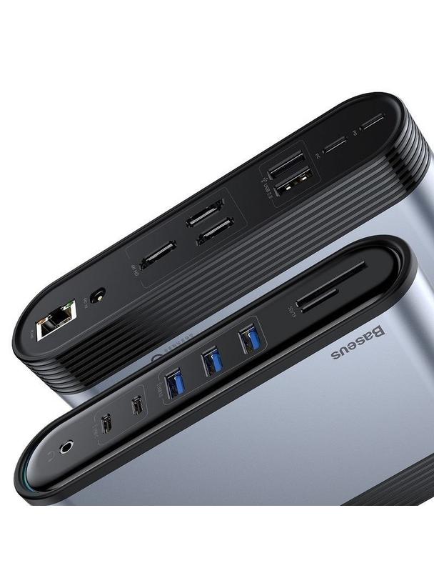 BASEUS adapter HUB 16w1 Typ C CAHUB-BG0G szary