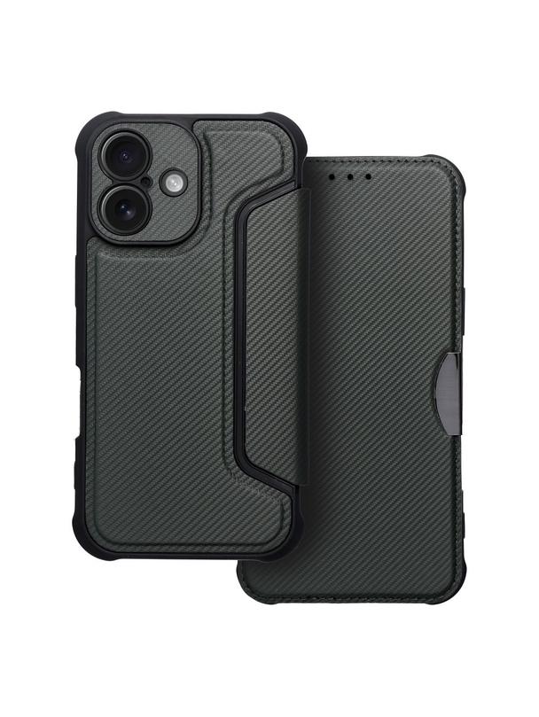 Kabura RAZOR Book do IPHONE 16 Plus ciemnozielony