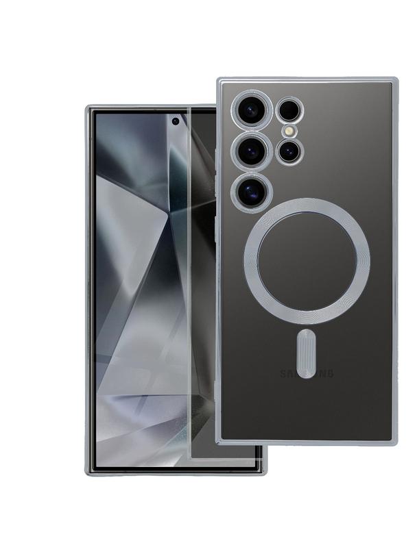 Futerał ELECTRO MAG COVER kompatybilny z MagSafe do SAMSUNG A37 srebrny