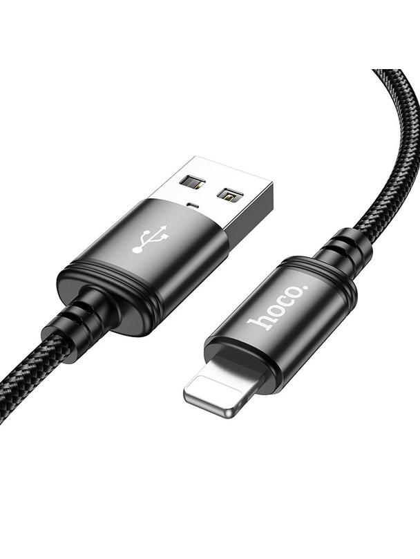 Kabel USB A do Lightning Hoco 2,4A 3 m X91 czarny