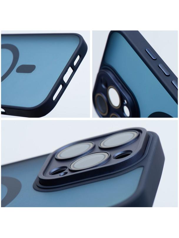 Futerał VARIETE MAG COVER kompatybilny z MagSafe do IPHONE 14 granatowy