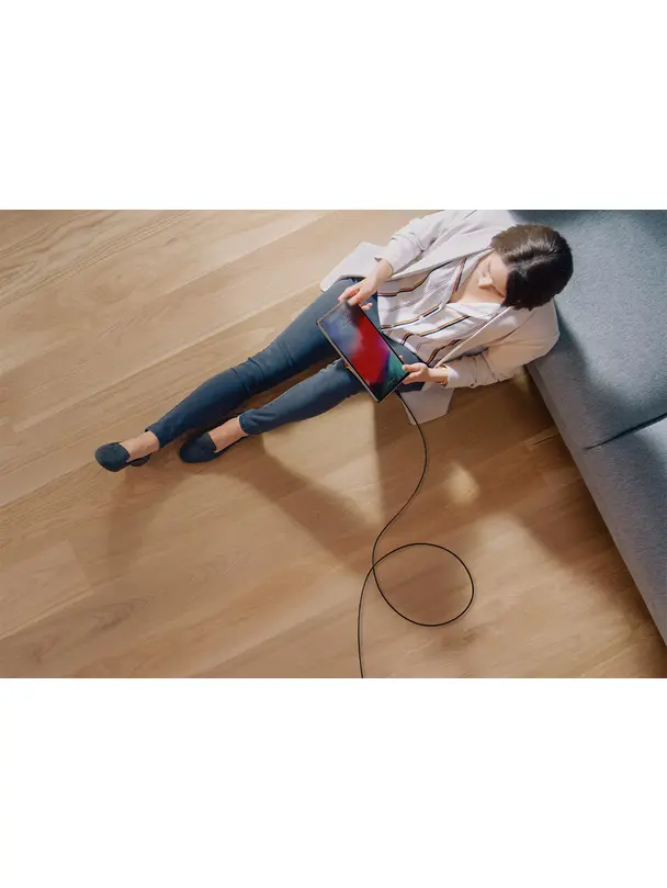 Kabel USB C do USB C VEGER PD 5A 100W 1,5 m CC02 czarny