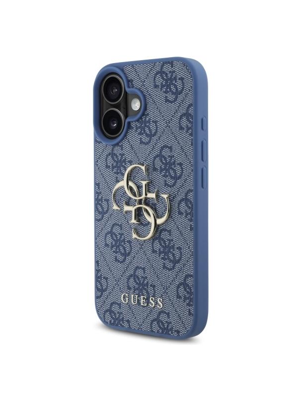 GUESS futerał do IPHONE 16 GUHCP16S4GMGBL (4G PU Big Logo) niebieski
