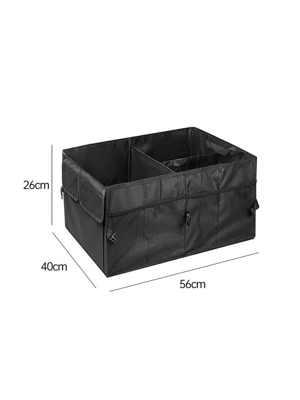 Składany pojemnik organizer do bagażnika samochodowego (materiał Oxford) czarny