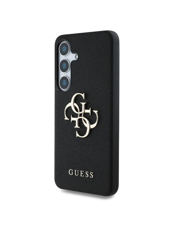 GUESS futerał do SAMSUNG S25 GUHCS25SPGT4MBK (PU Grained Big 4G and Classic Logo) czarny