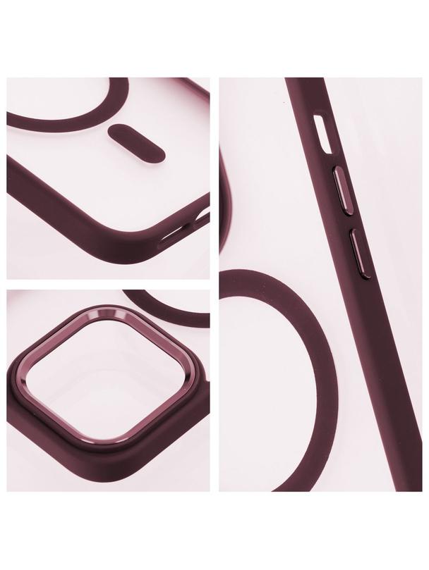 Futerał MATTE MAG COVER kompatybilny z MagSafe do IPHONE 15 Pro czerwony